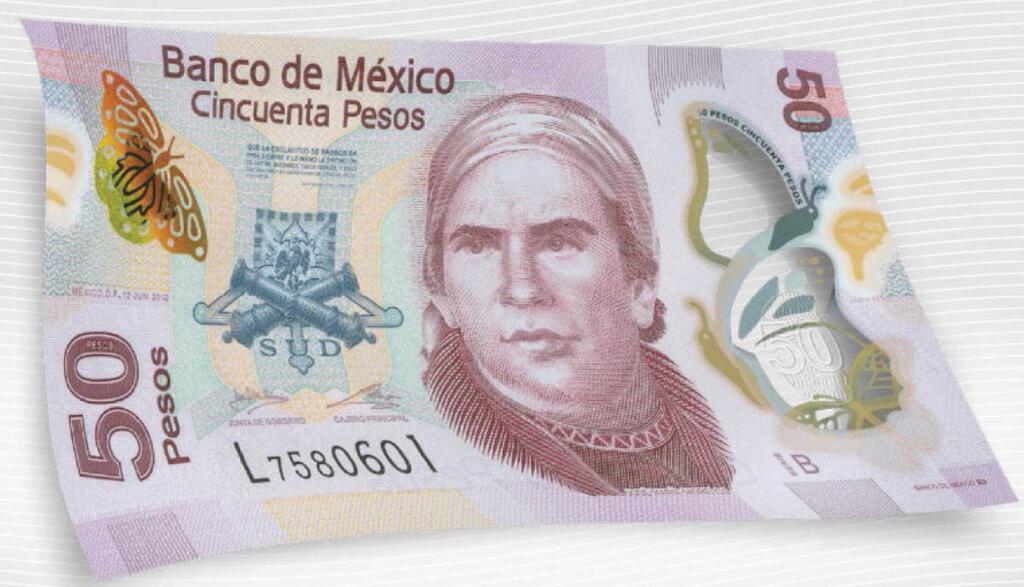 nuevo billete de 50 Pesos en Mexico
